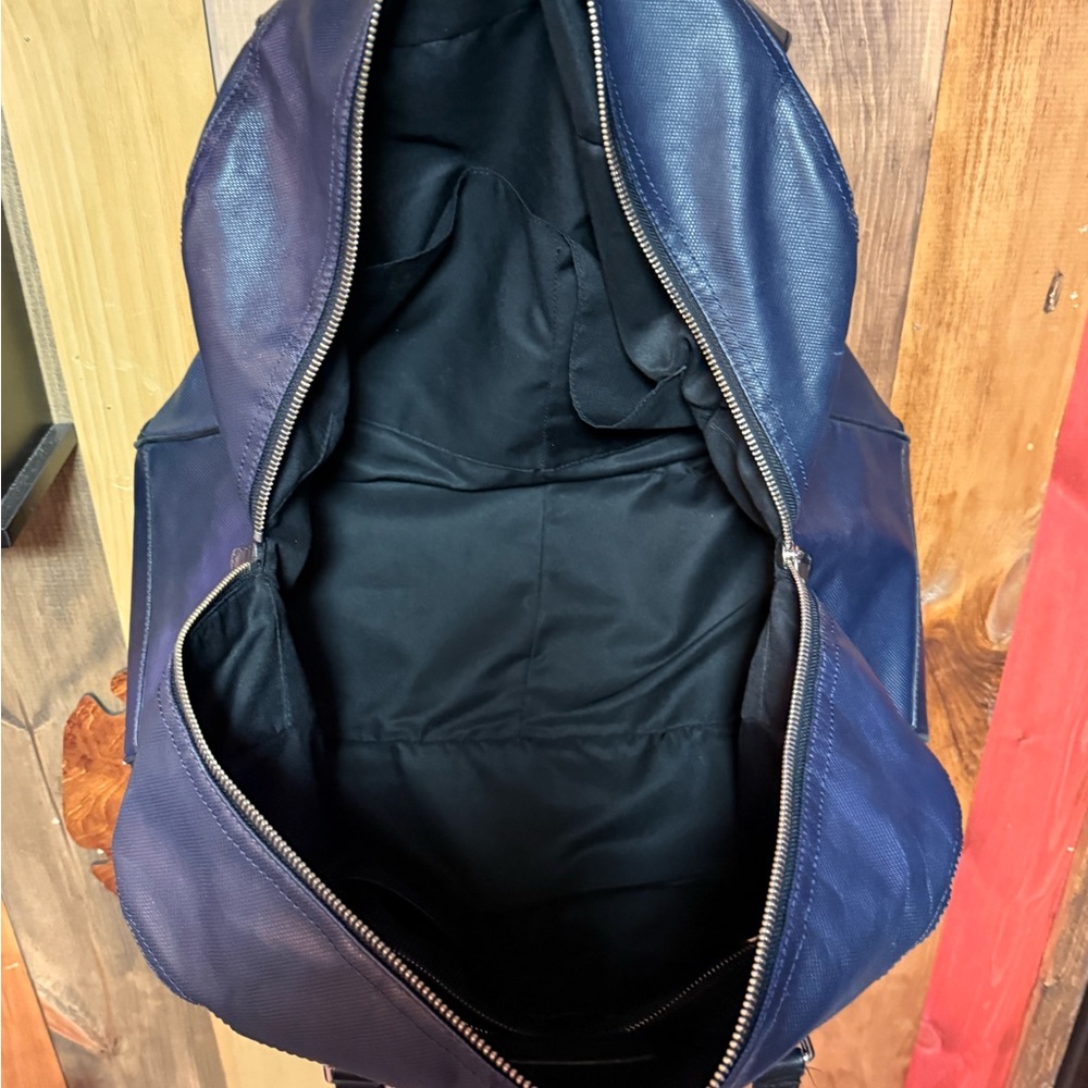 Coach Gotham Textured Leather Duffle Bag – Navy Blue (Style No. F54786) - Picture 3 of 14